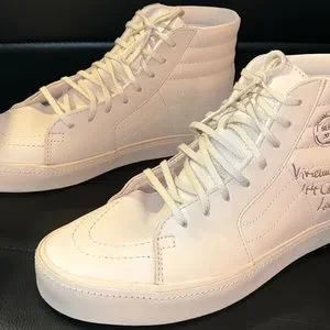 ★Vivienne Westwood x Vans☆ Sk8-Hi Anglomania Postcard Vans Sk8-Hi Vivienne Westwood Anglomania Postcard Tan Cream